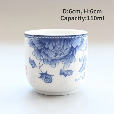 Jingdezhen arbatos puodelis Didelio dydžio keraminio skonio arbatos puodelis Gėrimų indai Kūrybingas skaidrus alaus kavos vyno viskio puodelis