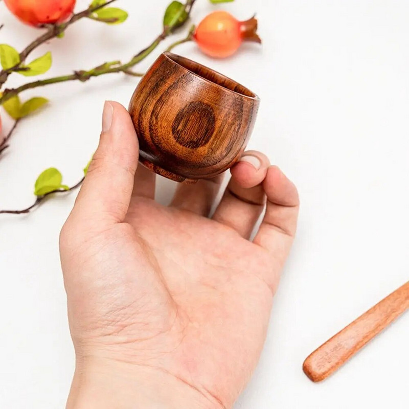 101-200 ml Mediniai puodeliai Didelio pilvo puodeliai Rankų darbo natūralios eglės puodeliai Alaus arbatos puodelis Kavos Pieno vandens puodelis Virtuvės Baras Gėrimai