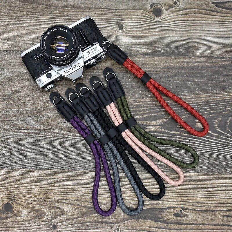 Nailono fotoaparato kaklelis skaitmeninio fotoaparato riešo rankenos rankena, pinta apyrankė, skirta Canon Sony Leica skaitmeninio SLR fotoaparato diržui