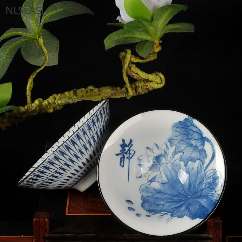 Retro fehér porcelán teáscsésze Hagyományos Kerámia Mesterkupa Otthoni teáskészlet Kiegészítők Hordozható teástál Kínai teáskészlet kellékek