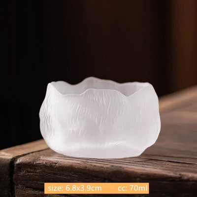 1 bucată ceașcă de ceai din sticlă japoneză, portabilă, personală, o singură ceașcă, accesorii pentru set de ceai Lotus ceașcă de ceai personalizată de uz casnic