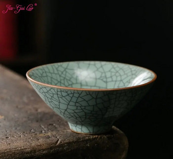 JIA GUI LUO-Ceramic Crackle Glaze Чаши за чай, Чаши за чай, японски стил, I031, 50 ml