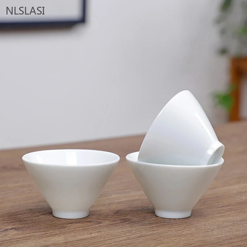 Set de ceai de ceai Celadon personalizat de 3 buc. Ceai de ceai portabile din ceramica pentru casa bol mic de ceai Cupa maestru chinezesc Accesorii traditionale pentru ceai