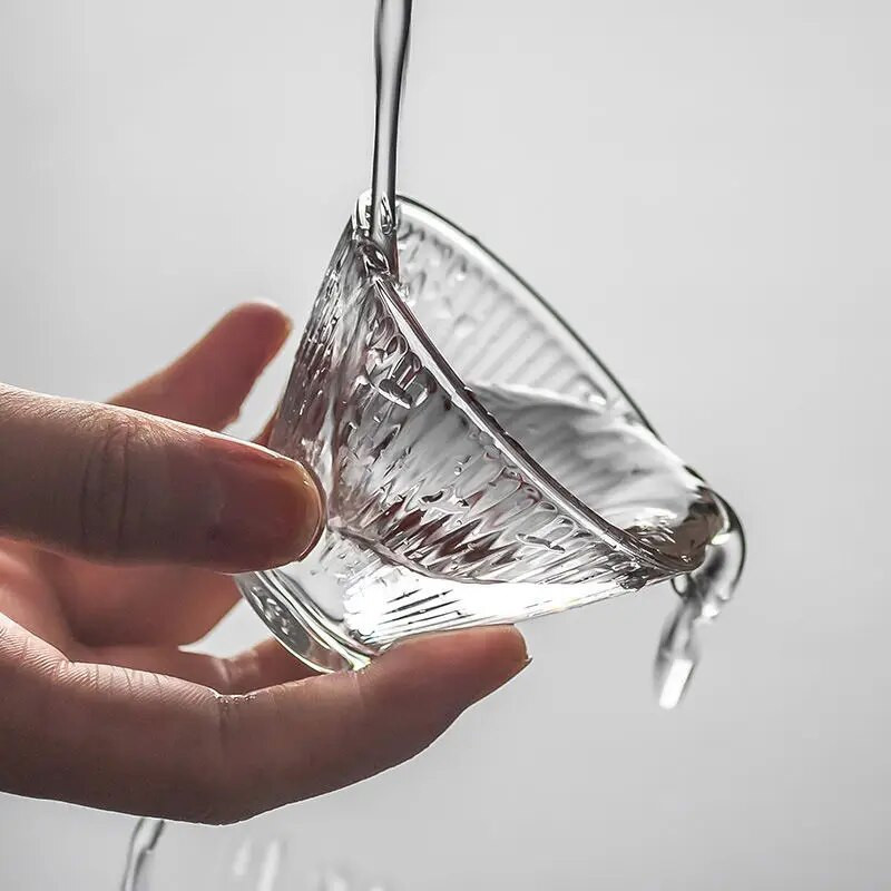 Stiklinis arbatos puodelių rinkinys, japoniško stiliaus arbatos puodelis, 70ml