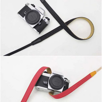 Колан за рамо през рамо на фотоапарат Противоплъзгаща се регулируема памучна кожена каишка за огледално-рефлексни фотоапарати Sony/Nikon Каишка Аксесоари за фотоапарат