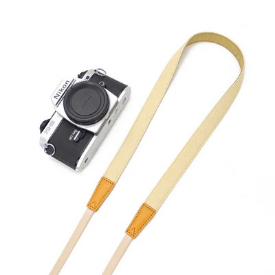 Fényképezőgép vállpántos öv csúszásgátló állítható pamut bőr szíj Sony/Nikon tükörreflexes fényképezőgépekhez Szíj Fényképezőgép tartozékok