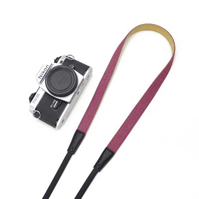 Fényképezőgép vállpántos öv csúszásgátló állítható pamut bőr szíj Sony/Nikon tükörreflexes fényképezőgépekhez Szíj Fényképezőgép tartozékok