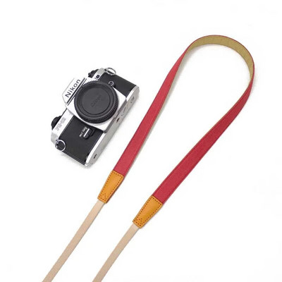 Fényképezőgép vállpántos öv csúszásgátló állítható pamut bőr szíj Sony/Nikon tükörreflexes fényképezőgépekhez Szíj Fényképezőgép tartozékok