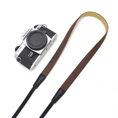 Fényképezőgép vállpántos öv csúszásgátló állítható pamut bőr szíj Sony/Nikon tükörreflexes fényképezőgépekhez Szíj Fényképezőgép tartozékok