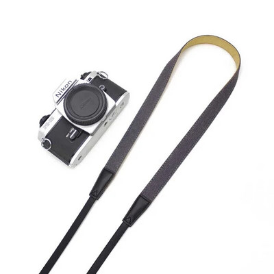 Fényképezőgép vállpántos öv csúszásgátló állítható pamut bőr szíj Sony/Nikon tükörreflexes fényképezőgépekhez Szíj Fényképezőgép tartozékok