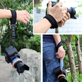 Неопренова мека бърза сваляща се каишка за ръка за Canon Nikon Sony Fujifilm Fuji DSLR камера Каишка за китка Аксесоари за фотоапарат