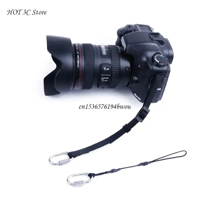 Kamera biztonsági kötél Többfunkciós nylon heveder öv Tartós kamera biztonsági kábel a digitális fényképezőgépekhez Jobb védelem