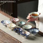 Kineska plavo-bijela porculanska šalica za čaj protiv opekotina, retro keramička šalica za čaj, prijenosna glavna šalica, osobne pojedinačne šalice za kućanstvo
