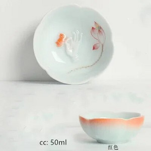 50 ml käsitsi maalitud keraamilised teetassid Pu 'er teekomplektid Kodused kaasaskantavad teekausid Kohandatud Master Cup Hiina teekomplektid Aksessuaarid