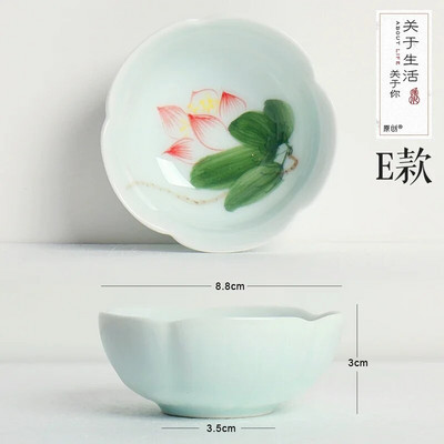 50 ml käsitsi maalitud keraamilised teetassid Pu 'er teekomplektid Kodused kaasaskantavad teekausid Kohandatud Master Cup Hiina teekomplektid Aksessuaarid