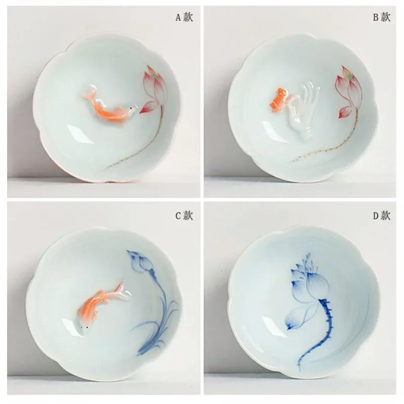 50 ml käsitsi maalitud keraamilised teetassid Pu 'er teekomplektid Kodused kaasaskantavad teekausid Kohandatud Master Cup Hiina teekomplektid Aksessuaarid