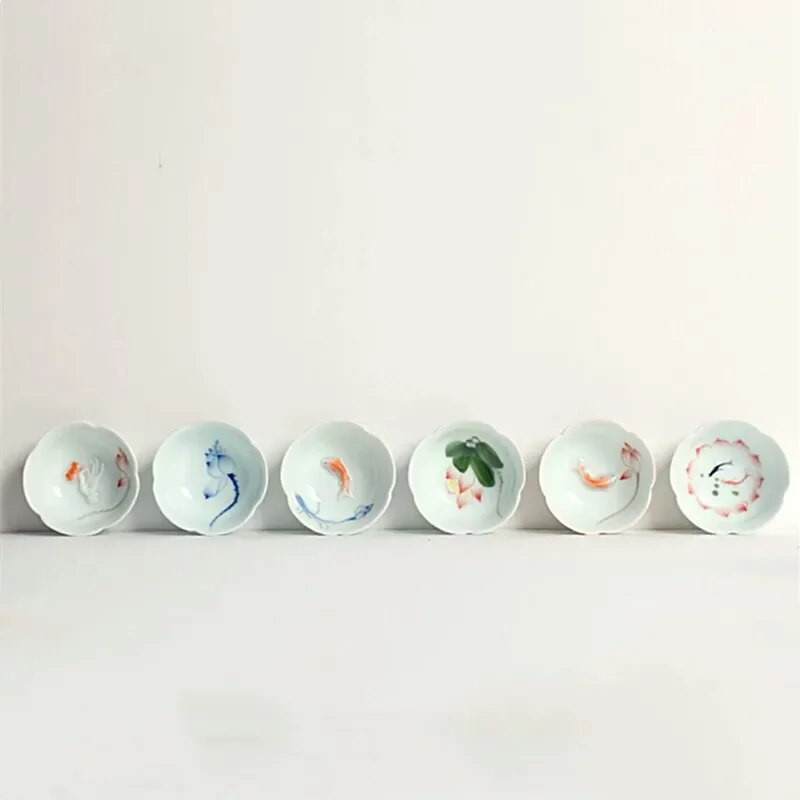 50 ml käsitsi maalitud keraamilised teetassid Pu 'er teekomplektid Kodused kaasaskantavad teekausid Kohandatud Master Cup Hiina teekomplektid Aksessuaarid