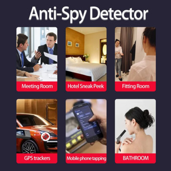 Защита на сигурността Anti Candid Camera Detector Инфрачервено откриване Detector Hidden Camera Detector 4 Mode Wireless Signal Camera Detector