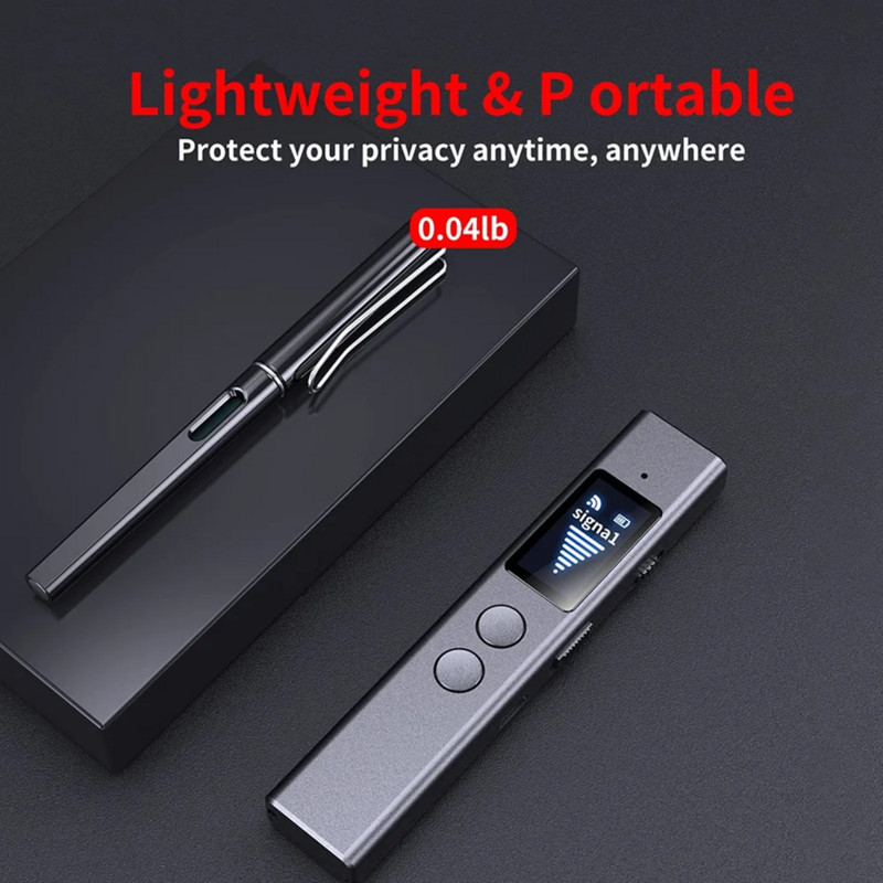 Saugumo apsauga Anti Candid kameros detektorius infraraudonųjų spindulių aptikimas paslėptos kameros detektorius 4 režimas belaidžio signalo kameros detektorius