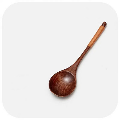 Žlica za kavu Žlica od prirodnog drveta Kuhinjski dodaci Drvena žlica Žličica za čaj Žlica za juhu Mala okrugla žlica Kućno posuđe