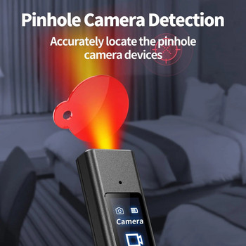 Нов детектор за скрита камера Защита на поверителността Детектор против подслушване Практичен акумулаторен детектор за хотелски офис и баня