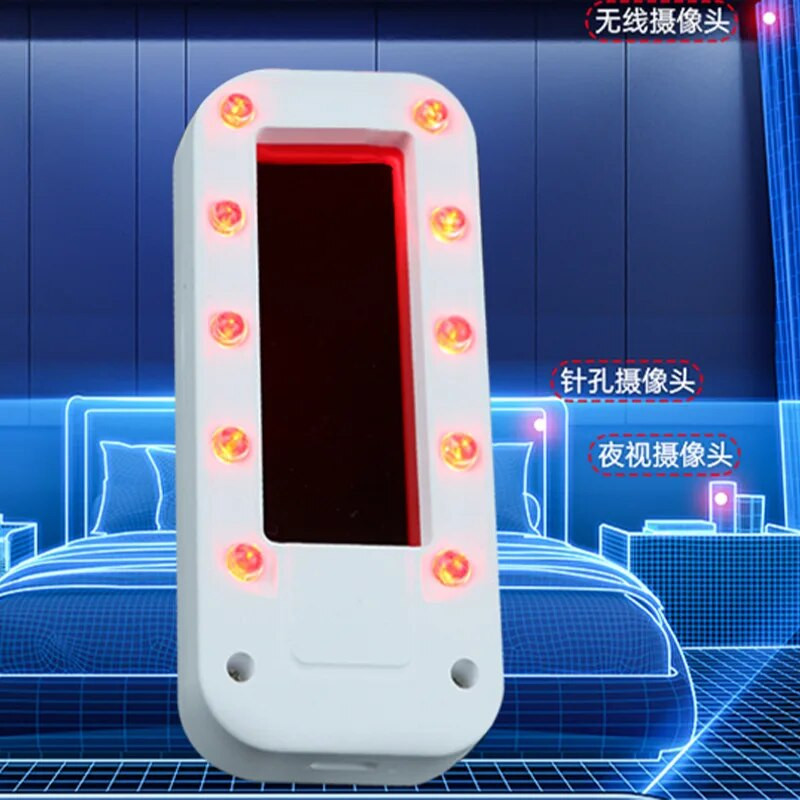 Anti Candid Mini Rejtett Kamera Biztonsági Riasztó Anti-Spy 12 LED Fények Anti-Spy Scanner Érzékelő Wifi Kamera Kereső Kereső Tracker