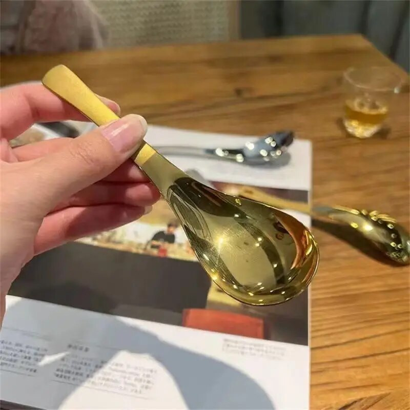 Žlica za sladoled od nehrđajućeg čelika 304, žlica za desert, žlica za sladoled i slatkiše za hranu, žlica za čaj, višenamjenska žlica za milkshake od kave