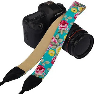 НОВ ремък за рамо на фотоапарат Колан за врата Винтидж китайски стил на цветя Устойчиви памучни универсални каишки за Canon за Nikon DSLR