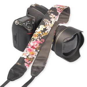 НОВ ремък за рамо на фотоапарат Колан за врата Винтидж китайски стил на цветя Устойчиви памучни универсални каишки за Canon за Nikon DSLR