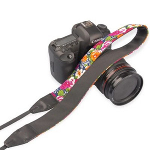 НОВ ремък за рамо на фотоапарат Колан за врата Винтидж китайски стил на цветя Устойчиви памучни универсални каишки за Canon за Nikon DSLR
