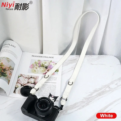 Fényképezőgép bőr vállpánt Canon Fujifilm Nikon Sony Leica Pentax Panasonic tükörreflexes DSLR tükör nélküli fényképezőgéphez