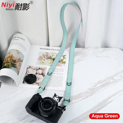 Fényképezőgép bőr vállpánt Canon Fujifilm Nikon Sony Leica Pentax Panasonic tükörreflexes DSLR tükör nélküli fényképezőgéphez