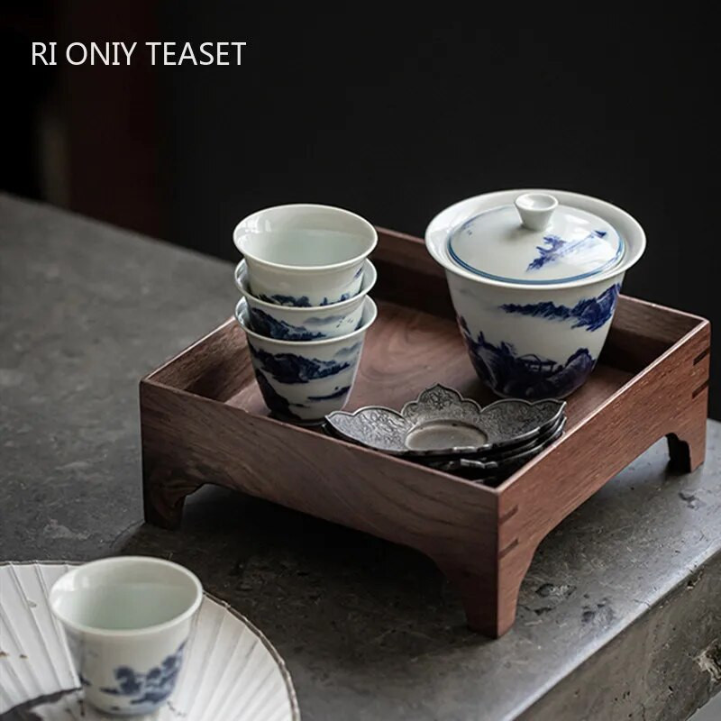 1 vnt Kinijos retro stiliaus rankomis dažytas keraminis arbatos puodelis Kelioninis meditacijos puodelis Rankų darbo porcelianinis arbatos dubenėlis Meistras puodelis Buitinis arbatos rinkinys