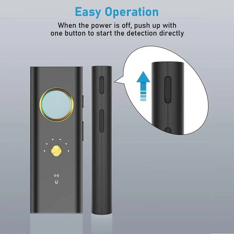 Paslėptos kameros detektorius kovos su šnipinėjimu programėlė Profesionalus medžiotojas belaidžio signalo automobilinis GPS infraraudonųjų spindulių paieškos pokalbių klausymosi mini įrenginiai