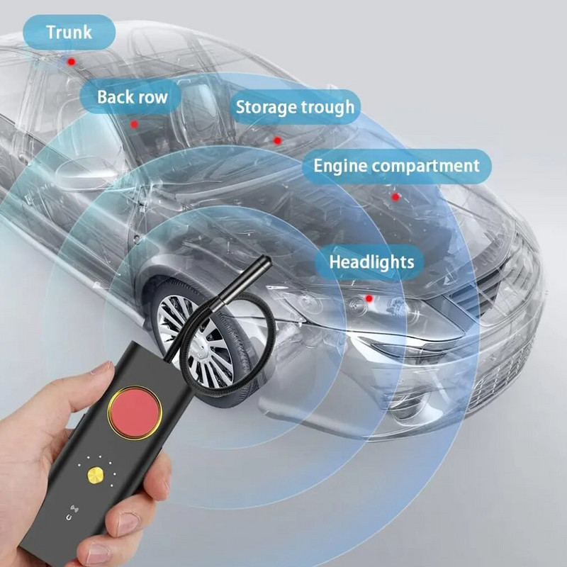 Paslėptos kameros detektorius kovos su šnipinėjimu programėlė Profesionalus medžiotojas belaidžio signalo automobilinis GPS infraraudonųjų spindulių paieškos pokalbių klausymosi mini įrenginiai