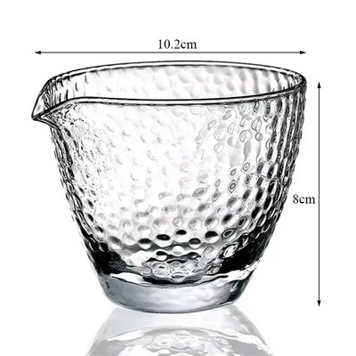 Kreativni uzorak čekića, staklo otporno na toplinu, zlatna bočna ručka, šalica, kung fu posuđe za piće, prozirni dozator čaja, uredsko kuhalo za vodu