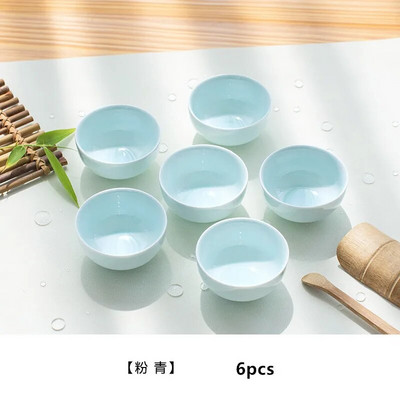6 τμχ/40ml Κεραμικό σετ φλυτζάνι τσαγιού κινέζικου στυλ Ρετρό πορσελάνη Beauty μπολ τσαγιού Οικιακά χειροποίητα αξεσουάρ τσαγιού Master Cup