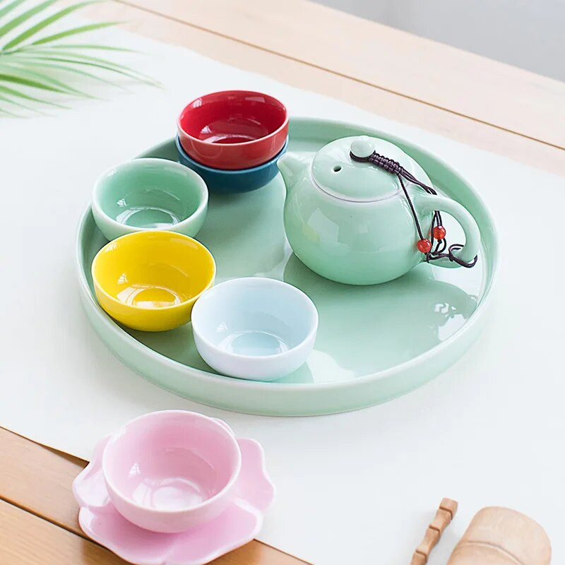 6 τμχ/40ml Κεραμικό σετ φλυτζάνι τσαγιού κινέζικου στυλ Ρετρό πορσελάνη Beauty μπολ τσαγιού Οικιακά χειροποίητα αξεσουάρ τσαγιού Master Cup