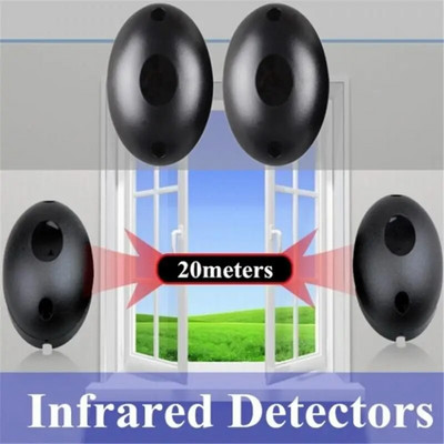 2x лъч фотоелектричен инфрачервен детектор Аларма Бариера Сензор Домашна охранителна аларма