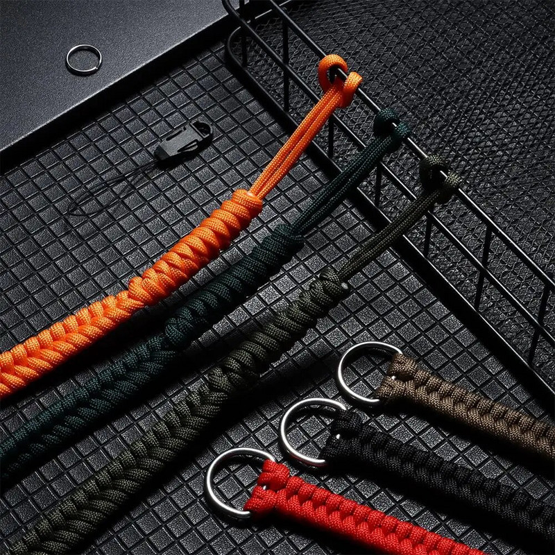 Elveszett fonott karkötő állítható karkötő túlélő Paracord kültéri hegymászó kötél kamera csuklópánt csuklópánt