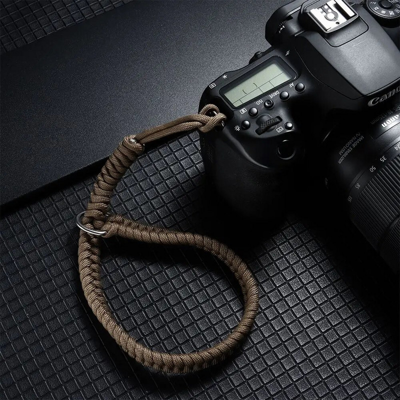 Elveszett fonott karkötő állítható karkötő túlélő Paracord kültéri hegymászó kötél kamera csuklópánt csuklópánt