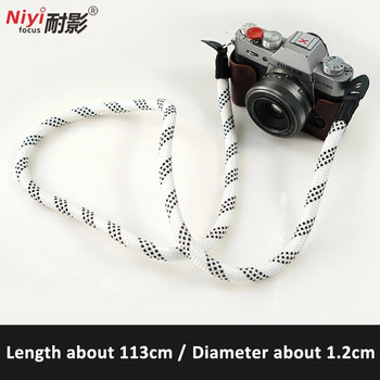 Колан за презрамка за врата на камерата за DSLR камера за Sony Nikon Canon Fuji Pentax Panasonic Olympus Thicker Hiking Rope Style