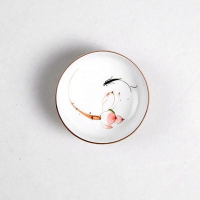 Posuđe za piće Kineski Kung Fu Šalica za čaj Ručno oslikana keramička šalica Oolong Plumotus Zlatna ribica Porculanski Puer