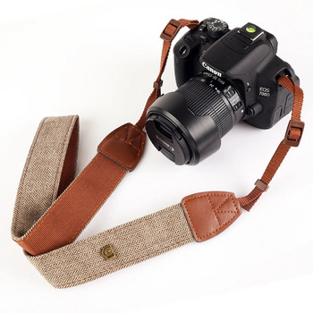 Ρετρό σύνδεση γρήγορης απελευθέρωσης κάμερας με ρυθμιζόμενο ιμάντα ώμου Vintage ζώνη λαιμού για αξεσουάρ Sony Nikon SLR DSLR Universal