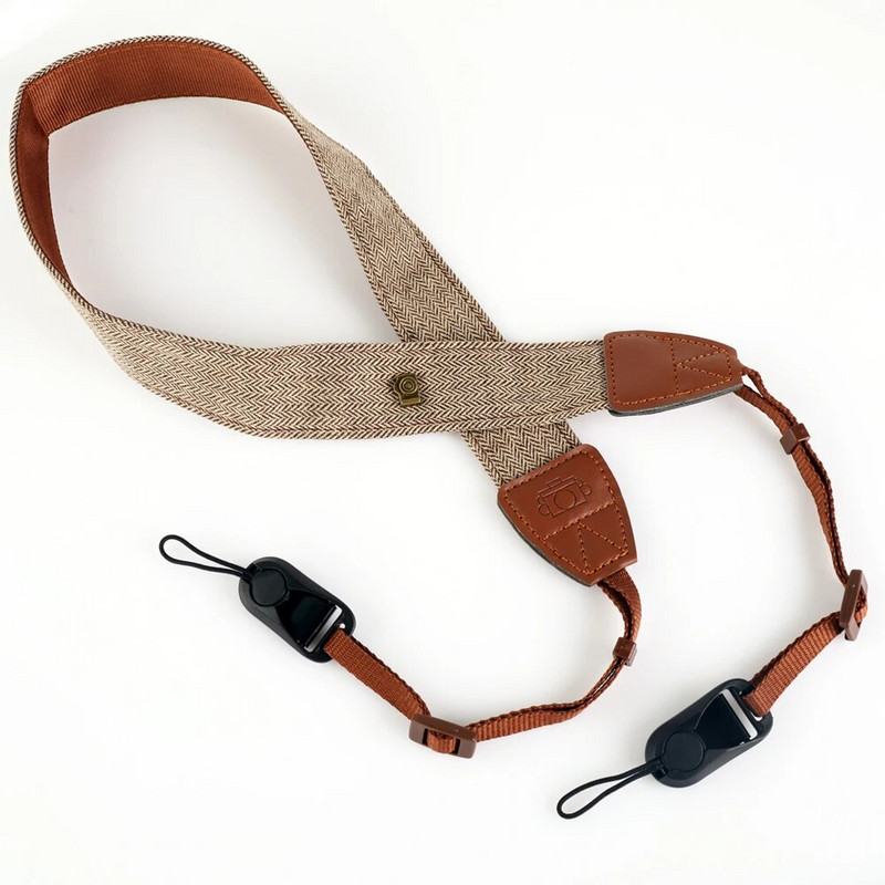 Retro kiirkinnitusega kaamera õlarihm reguleeritav vintage kaelarihm Sony Nikoni peegelkaamera DSLR universaalsete tarvikute jaoks