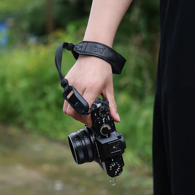 Кожена каишка за китка SLR камера Canon 850 Nikon Z5 Z6 Fuji XT4 Sony A7R3 Leica Olympus Micro Единична каишка за ръка с бързо разглобяване