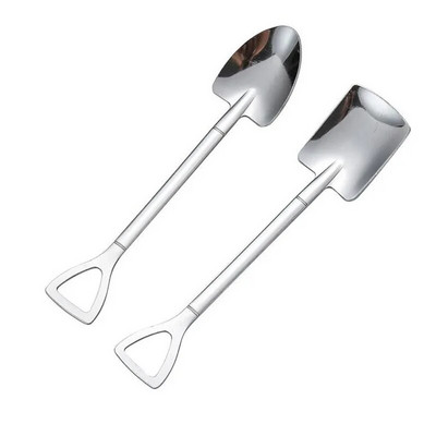 2 tk kohvilusikad söögiriistade komplekt roostevabast terasest retro rauast labidas jäätiselusikas lusikas loominguline lusikas tee-lusikas mood lauanõud