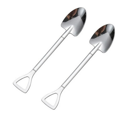 2 tk kohvilusikad söögiriistade komplekt roostevabast terasest retro rauast labidas jäätiselusikas lusikas loominguline lusikas tee-lusikas mood lauanõud