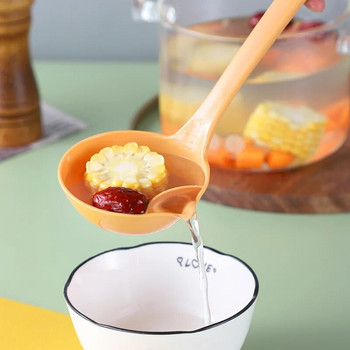 Μακρύ χερούλι φίλτρο κουζίνας Κουτάλι Τρυπητό Διαχωριστικό σούπας λαδιού Κουταλιές της σούπας δημιουργικό επιτραπέζιο σκεύος Hot Pot Skimmer Scoop με τρύπες