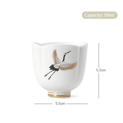 1 gab ķīniešu keramikas tējas krūze ar rokām apgleznota putnu raksta ceļojumu meditācijas krūze ar rokām gatavota tējas trauka meistara krūze mājsaimniecības tējas komplekts